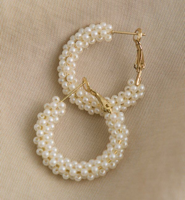  「パールフープピアス」|ネックレス|オフホワイト