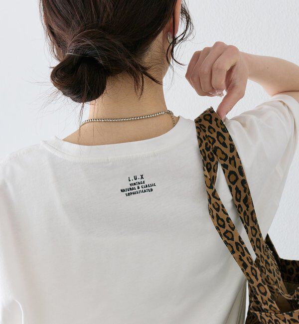  「【汗ジミ防止加工】ワンポイントロゴ刺繍Tシャツ」|プルオーバー|