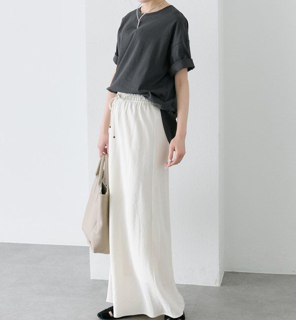  「【汗ジミ防止加工】ワンポイントロゴ刺繍Tシャツ」|プルオーバー|