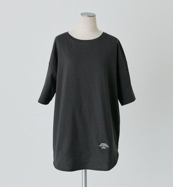  「【汗ジミ防止加工】ワンポイントロゴ刺繍Tシャツ」|プルオーバー|