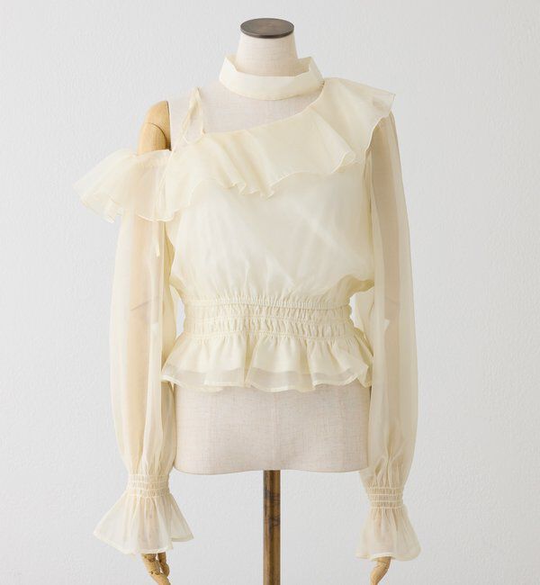  「2WAYワンショルフリルブラウス」|シャツ・ブラウス|