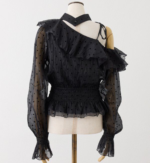  「2WAYワンショルフリルブラウス」|シャツ・ブラウス|