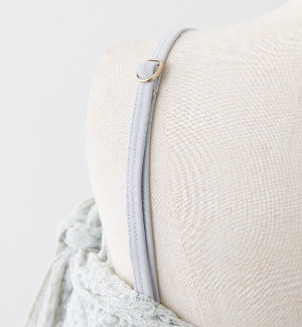  「swimwear/シャーリングオフショル+バルーンミニスカート（3点セット)」|その他|