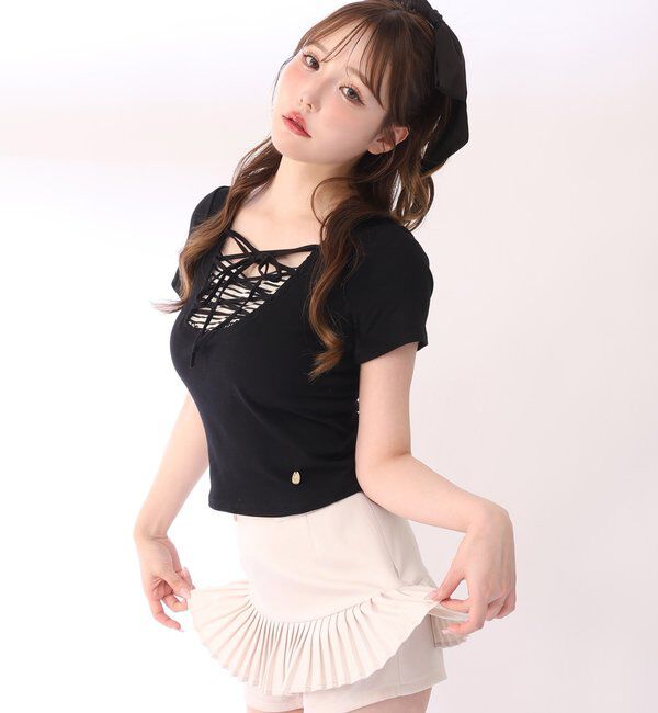  「【SMサイズ展開あり】細プリーツスカパン」|スカート|