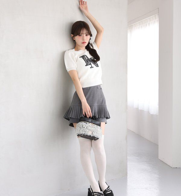  「【SMサイズ展開あり】細プリーツスカパン」|スカート|