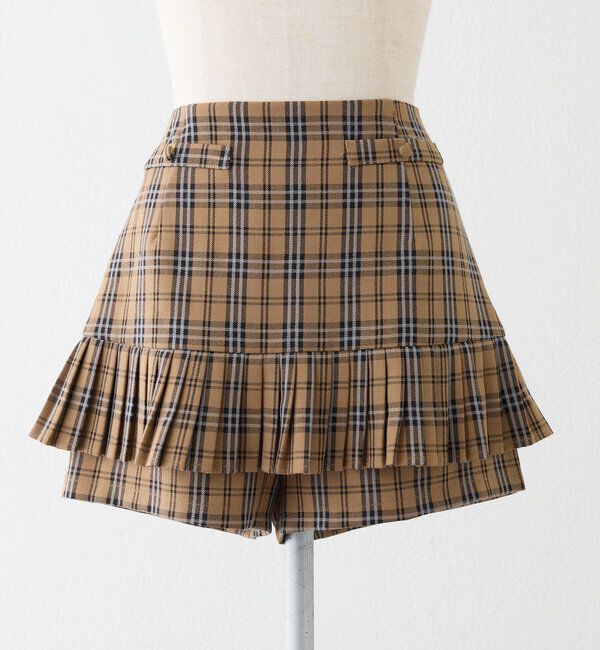  「【SMサイズ展開あり】細プリーツスカパン」|スカート|