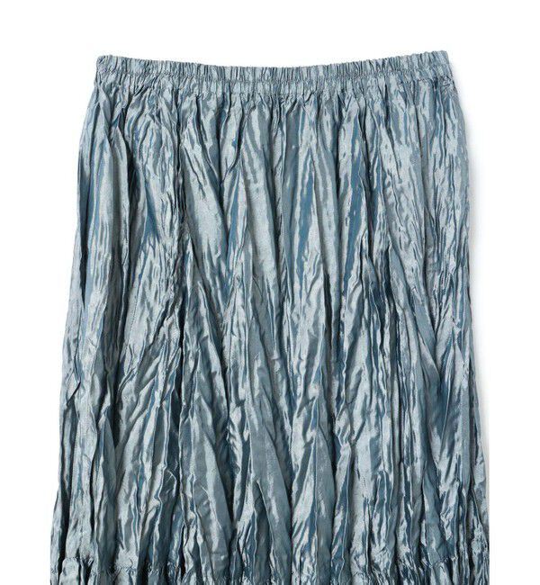 mizuiro ind「mizuiro ind サテンワッシャープリーツスカート」|スカート|