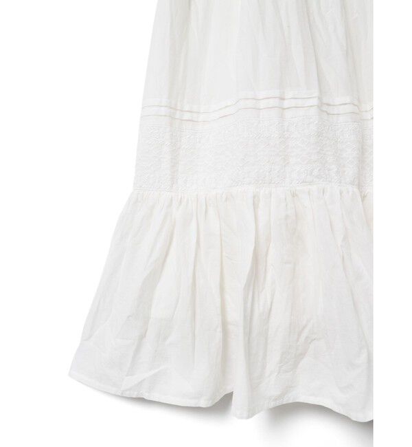 MARMARMAR「MARMARMAR レース切り替えタックボリュームスカート」|スカート|