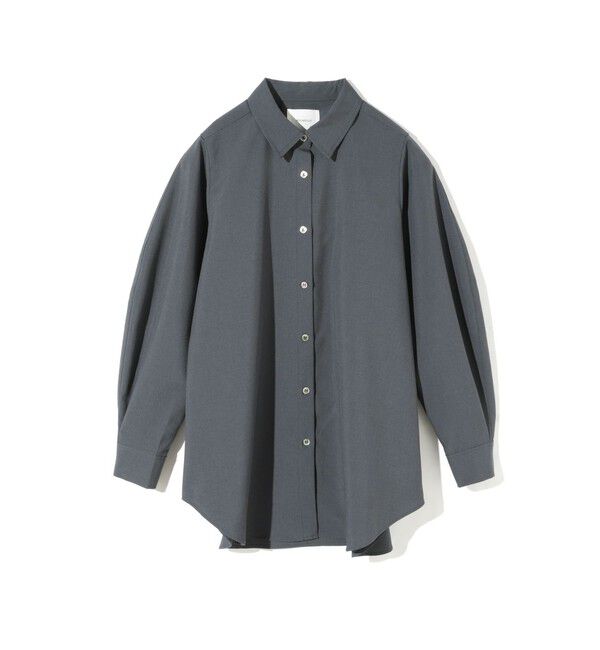 MIDIUMISOLID「MIDIUMISOLID for Ladies ボリュームスリーブシャツチュニック」|シャツ・ブラウス|