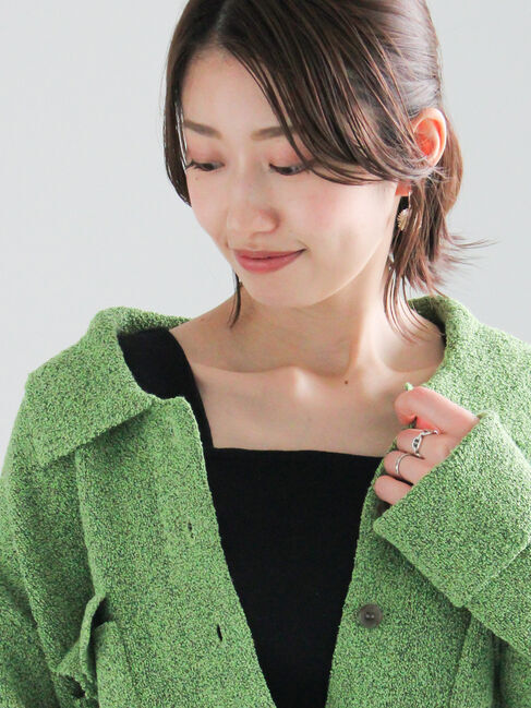 Te chichi「テレコスクエアタンクトップ」|Tシャツ・カットソー|ブラック