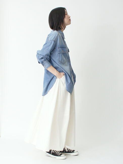 sm2rhythm「ワッシャーギャザースカート」|スカート|