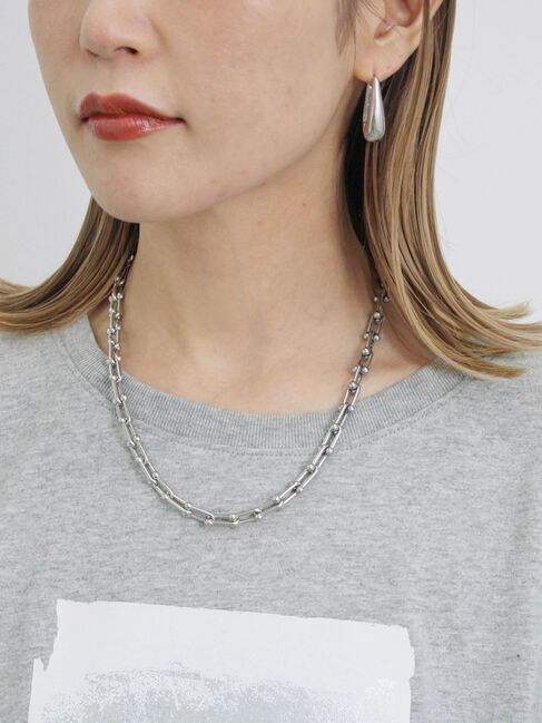 Samansa Mos2 blue「◎箔プリントTシャツ」|Tシャツ・カットソー|