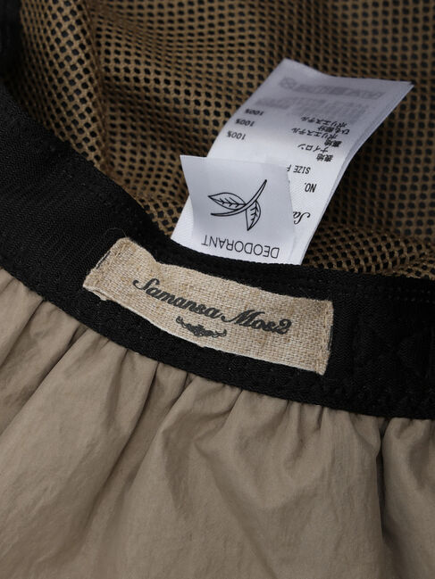 Samansa Mos2「【遮熱/消臭効果】ギャザーブリムハット」|その他|