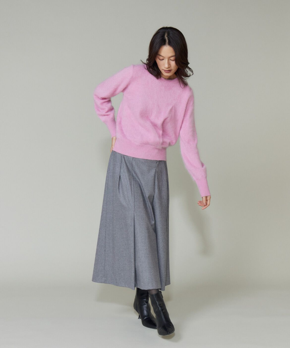 la veille by SUPERIOR CLOSET「《大きいサイズ》ラップ風スカート」|スカート|