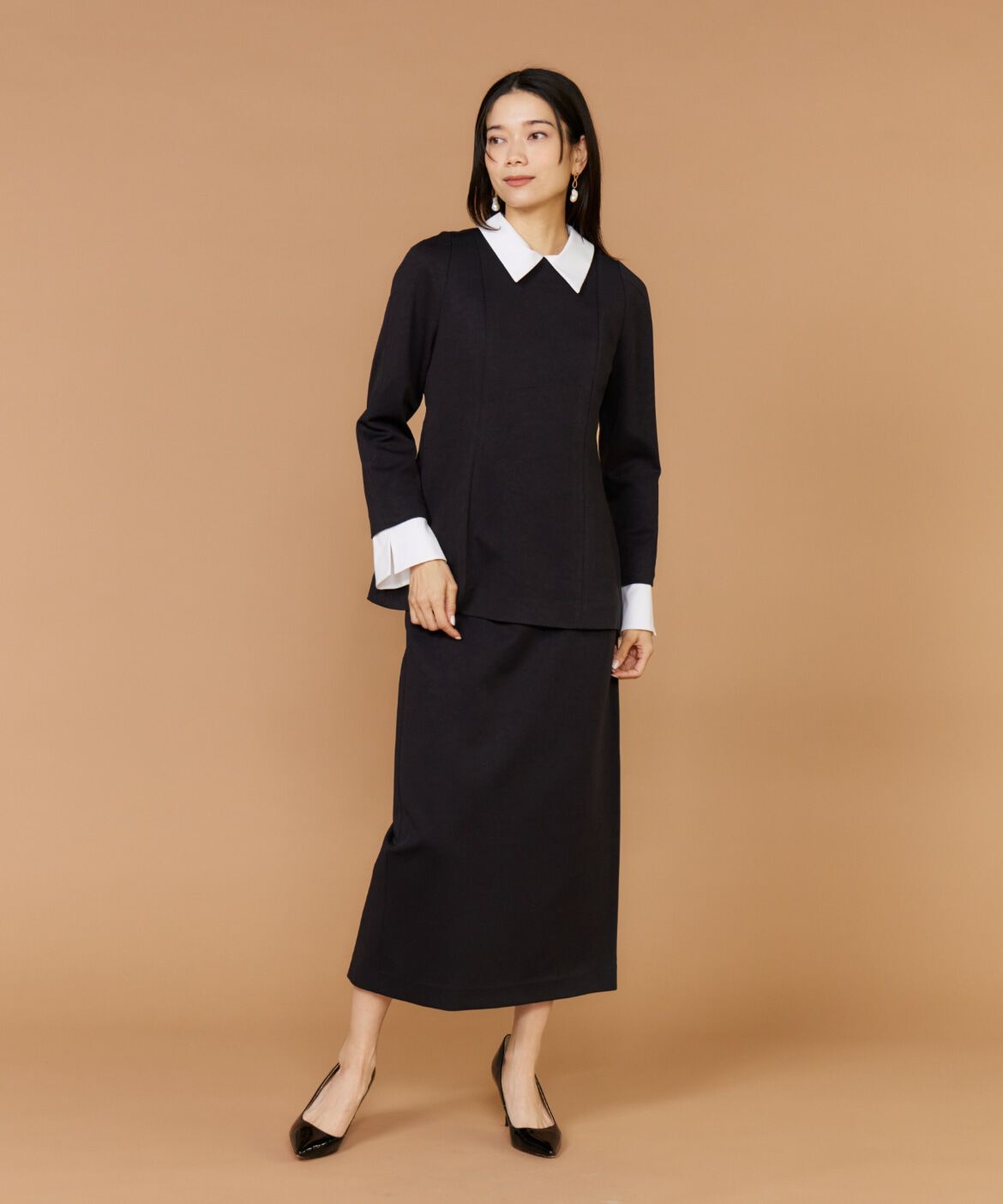 INED「ハイウエストタイトスカート」|タイト|