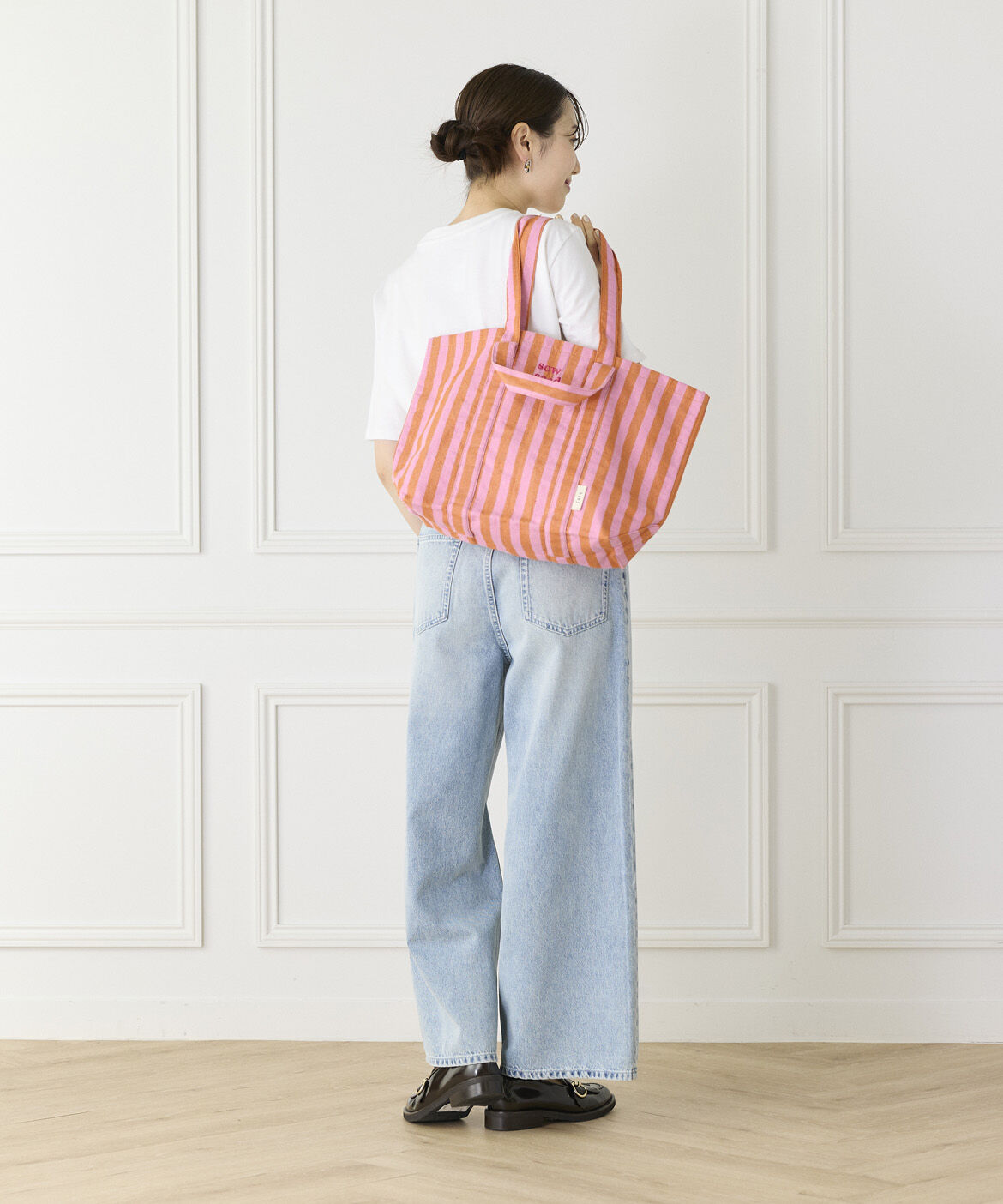 DAY by DAY it&rsquo;s international「ストライプファブリックトートバッグ《beej》」|トートバッグ|