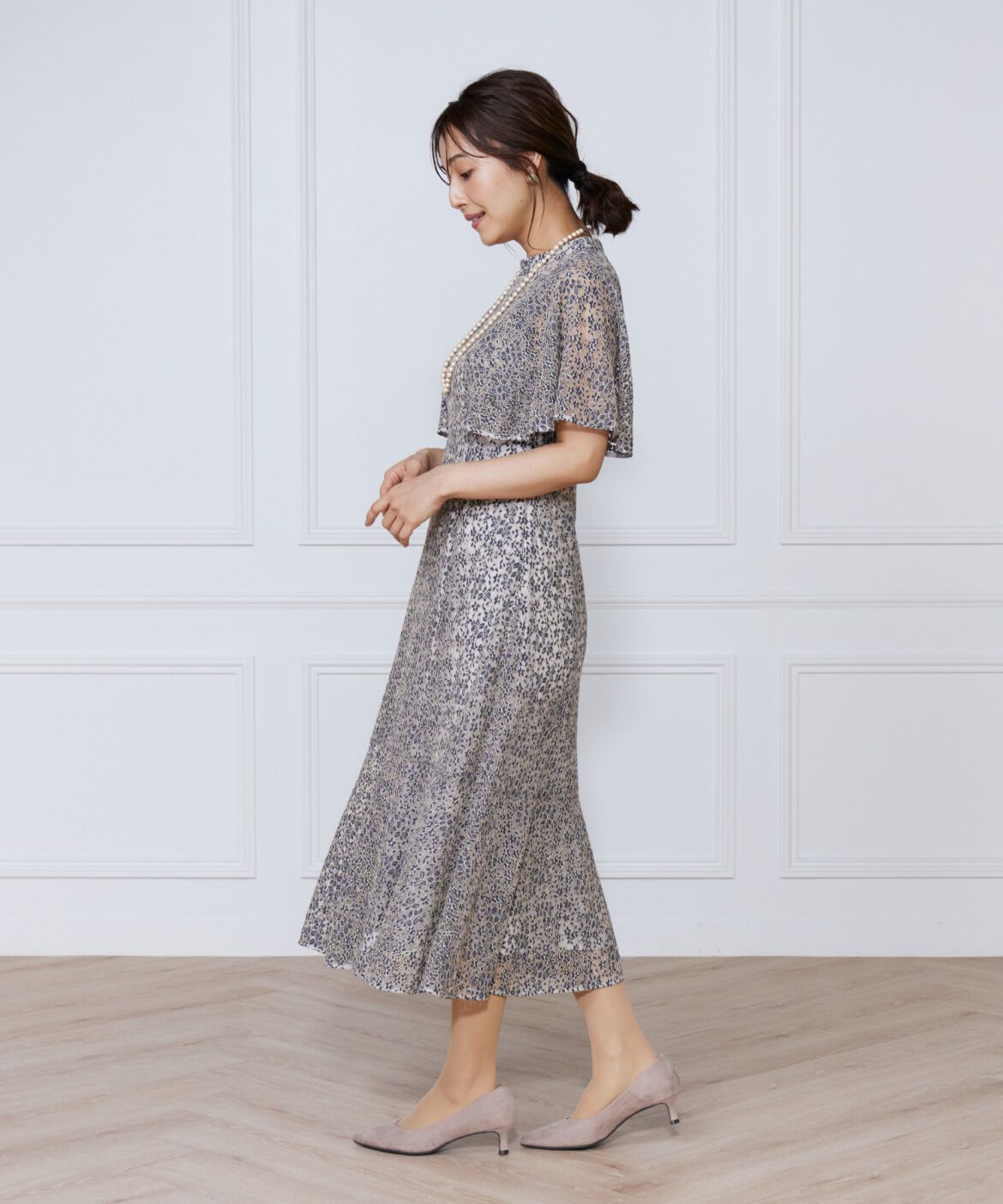 ef-de Black「配色レースマーメイドワンピース」|ワンピース|