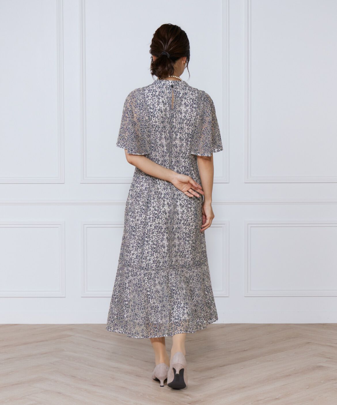 ef-de Black「配色レースマーメイドワンピース」|ワンピース|