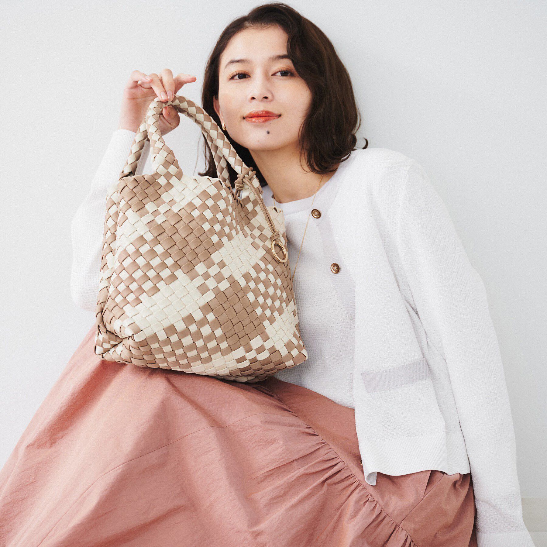 UNTITLED「カラーメッシュトート」|トートバッグ|