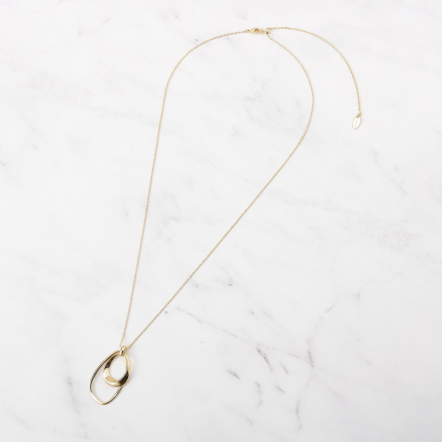 UNTITLED「ライトダブルリングネックレス」|ネックレス|
