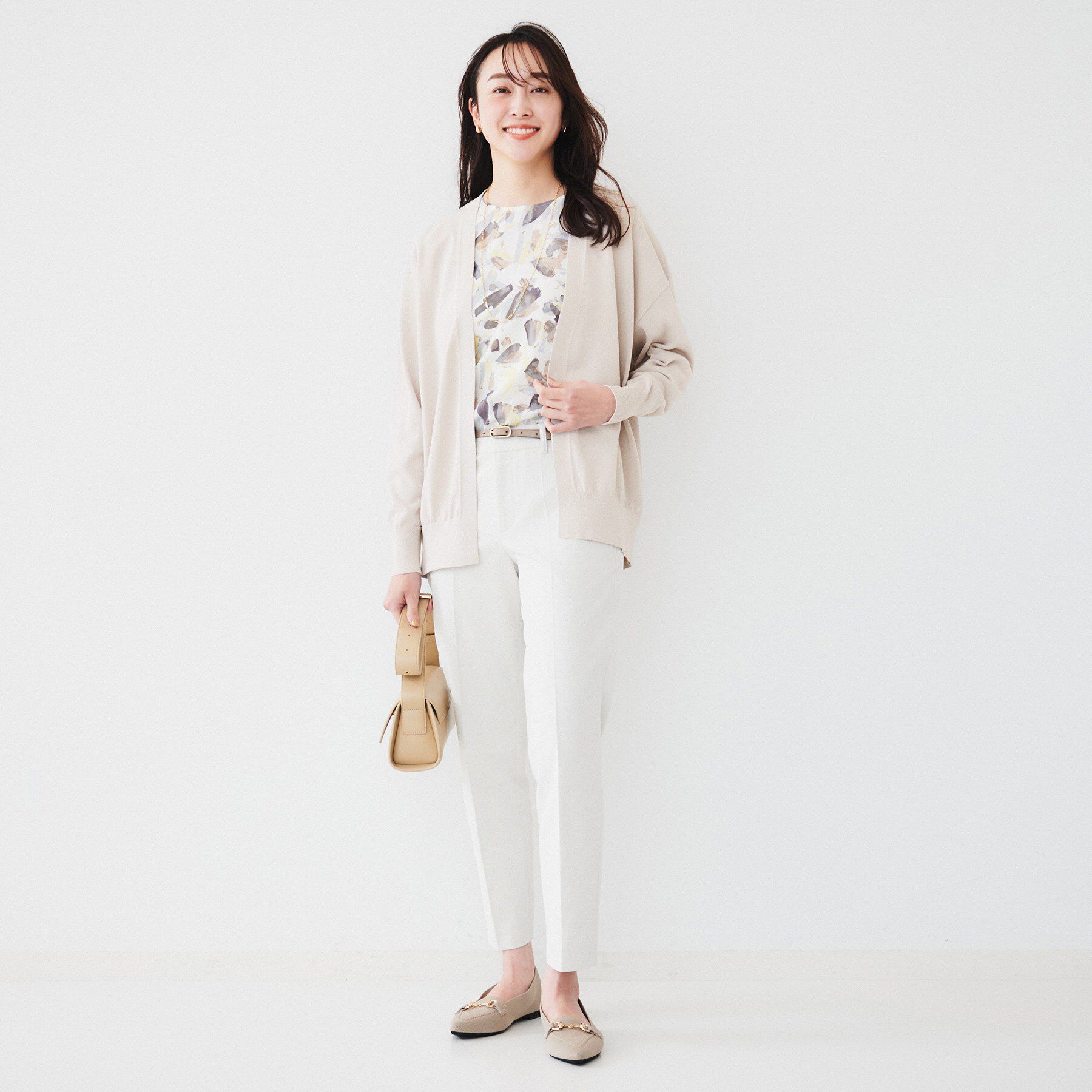 UNTITLED「【体型カバー/通勤/冷房対策】釦レスカーディガン」|カーディガン|