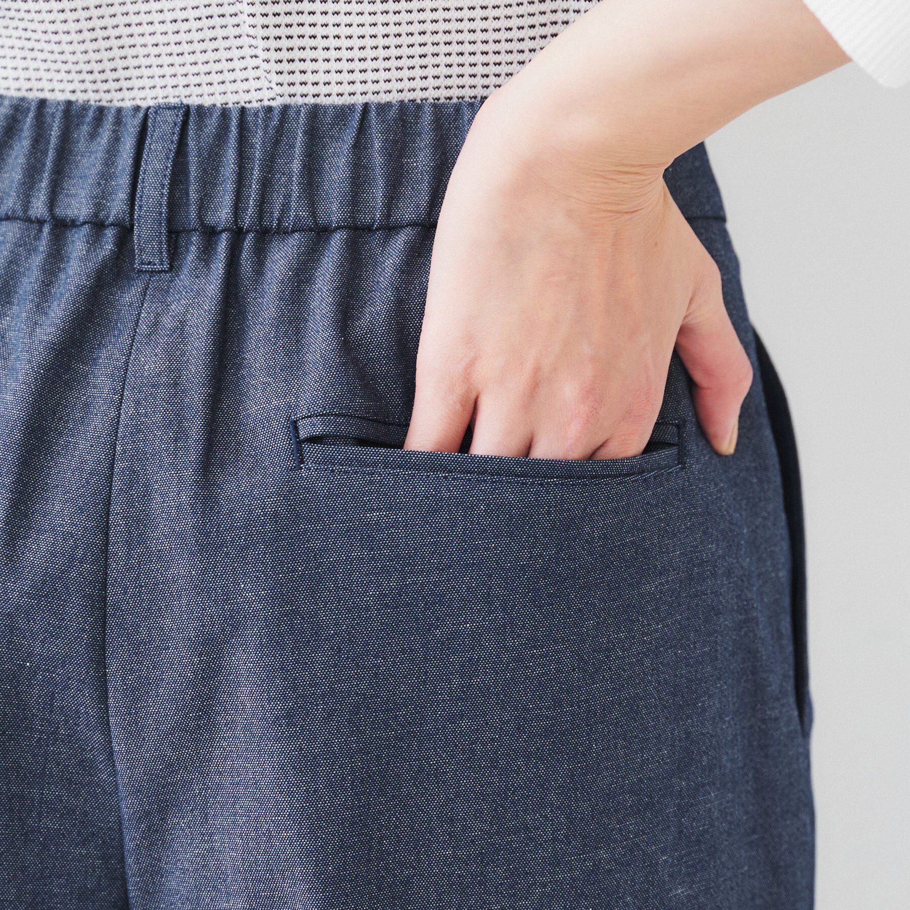 UNTITLED「【清涼感/洗濯機洗い可】オックス クロップドワイドパンツ」|その他|