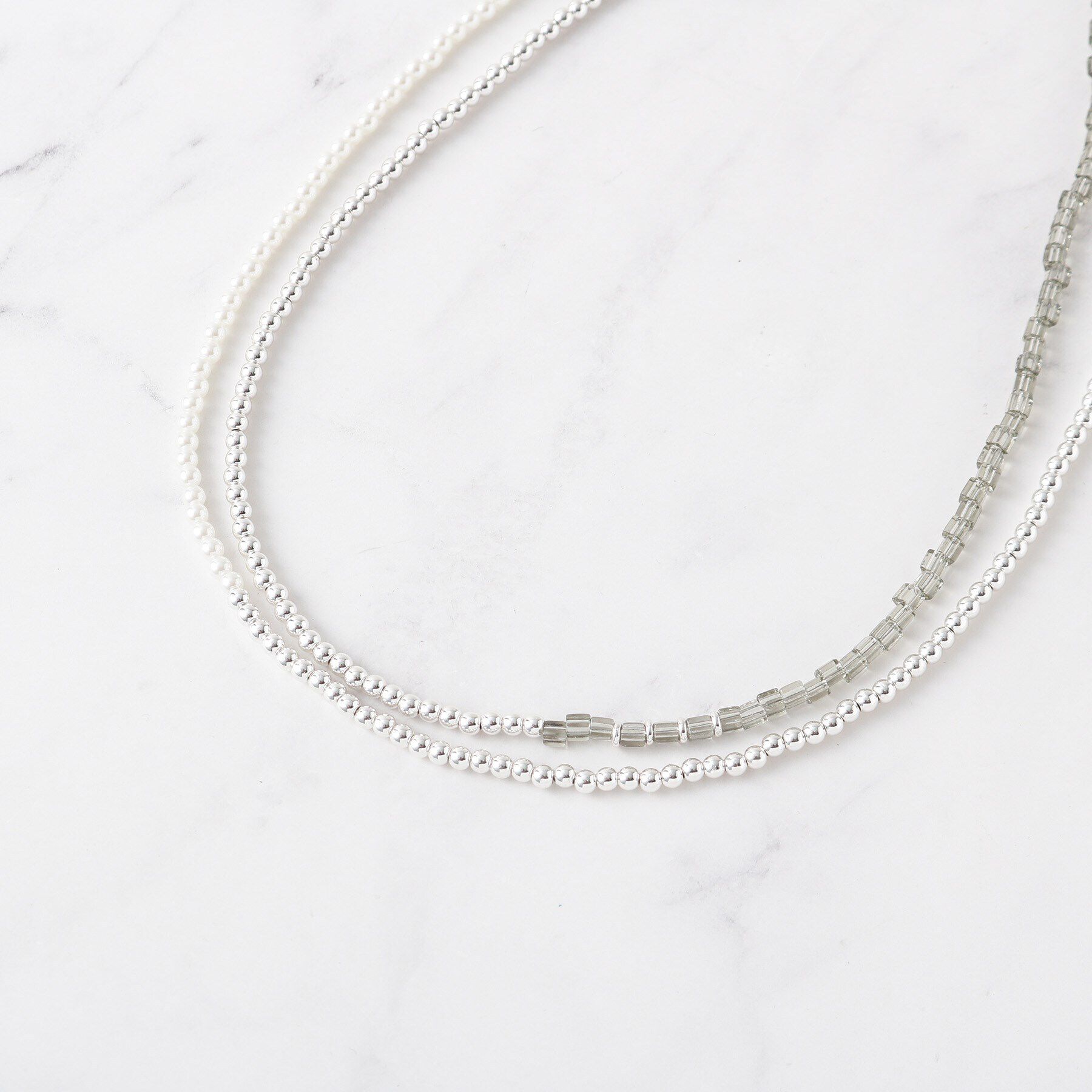 UNTITLED「ナチュラルレイヤードネックレス」|ネックレス|