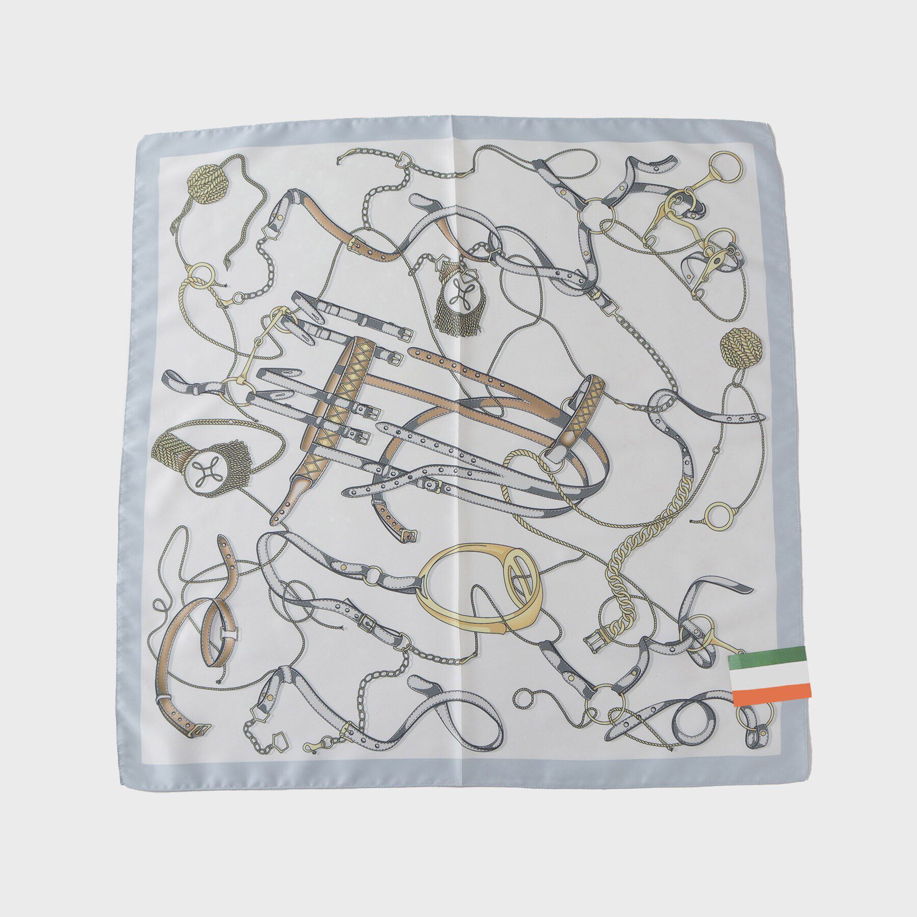 UNTITLED「【手洗い／58cm正方形】チェーンベルトスカーフ」|バンダナ・スカーフ|