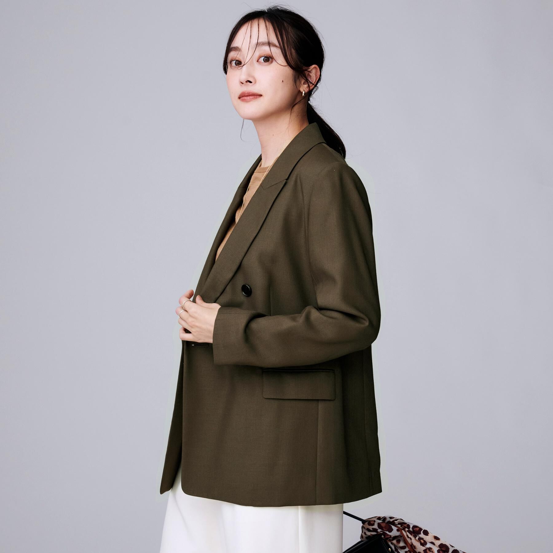 UNTITLED「【セットアップ可】ウールライク ダブルブレストジャケット」|テーラードジャケット|