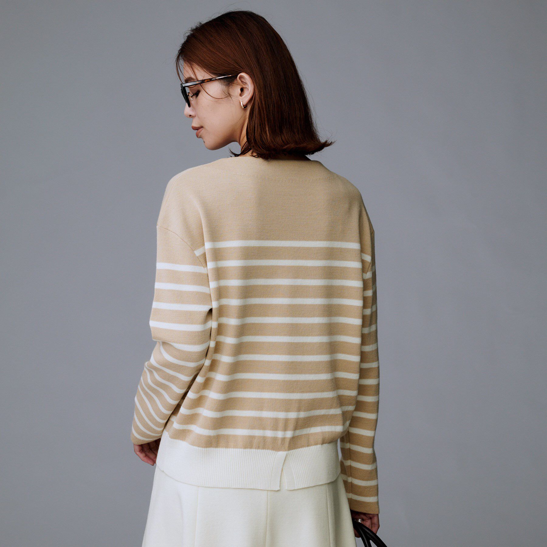 UNTITLED「【洗える】モックネックミラノリブニット」|ニット・セーター|