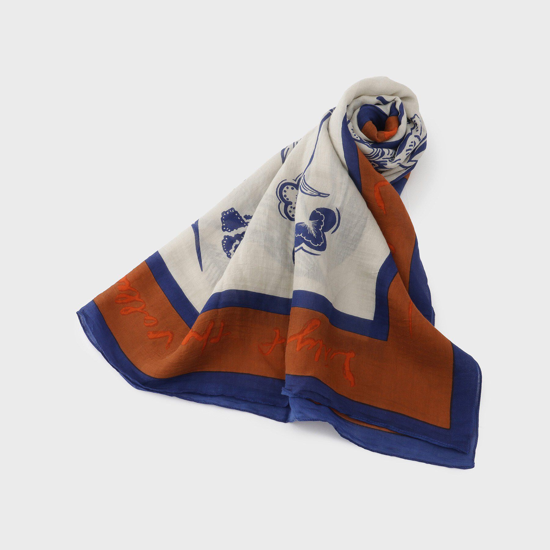 UNTITLED「【manipuri】120&times;120 コットン混スカーフ フローラ」|バンダナ・スカーフ|