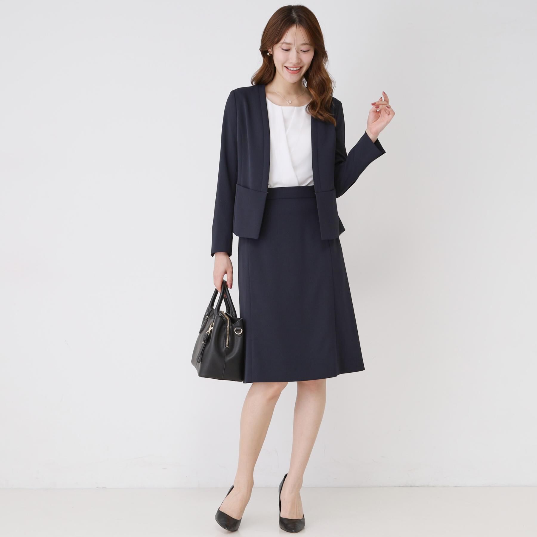 COUP DE CHANCE「【手洗い可／日本製／スーツ可】カラーレスジャケット」|ノーカラージャケット|