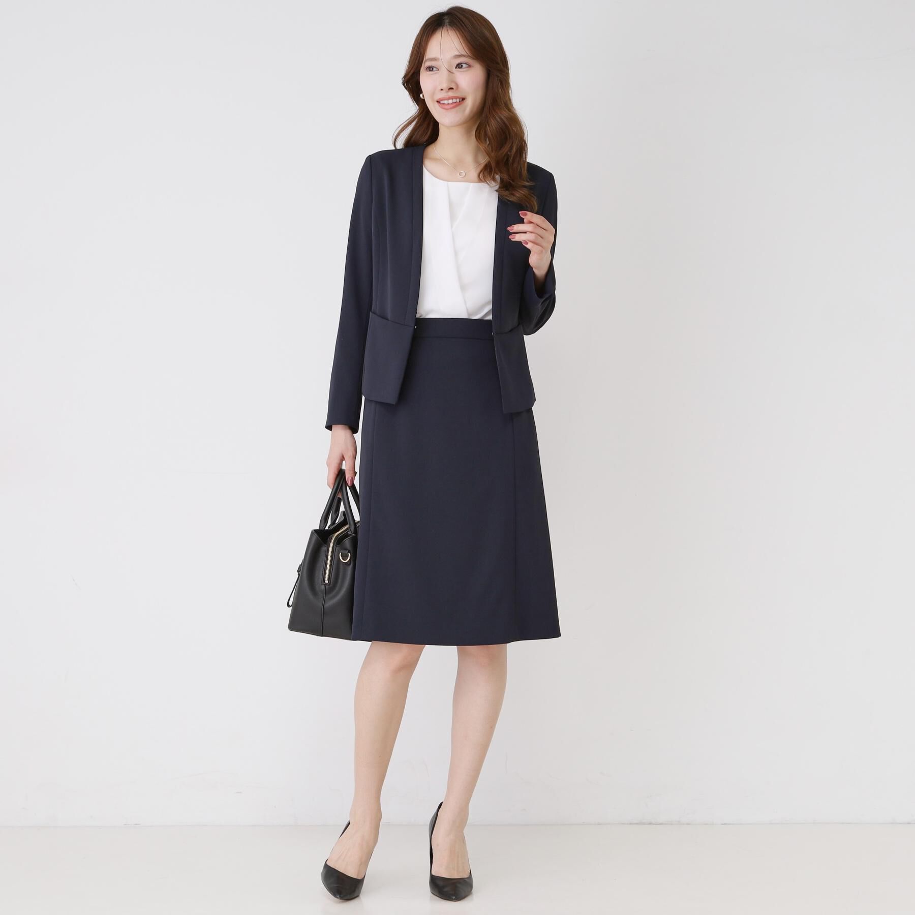 COUP DE CHANCE「【手洗い可／日本製／スーツ可】カラーレスジャケット」|ノーカラージャケット|