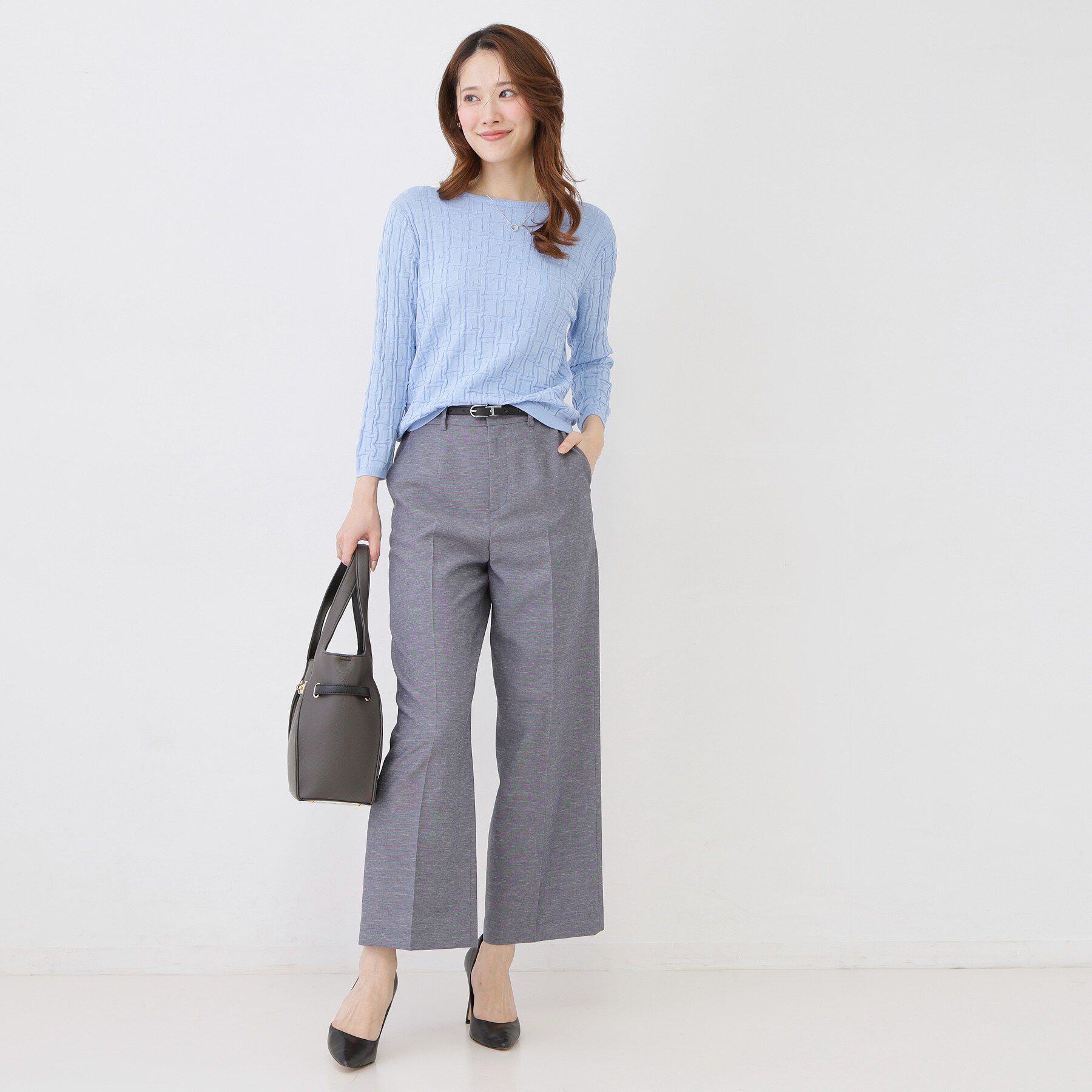 COUP DE CHANCE「【手洗い可/通勤】幾何柄編みニット」|ニット・セーター|