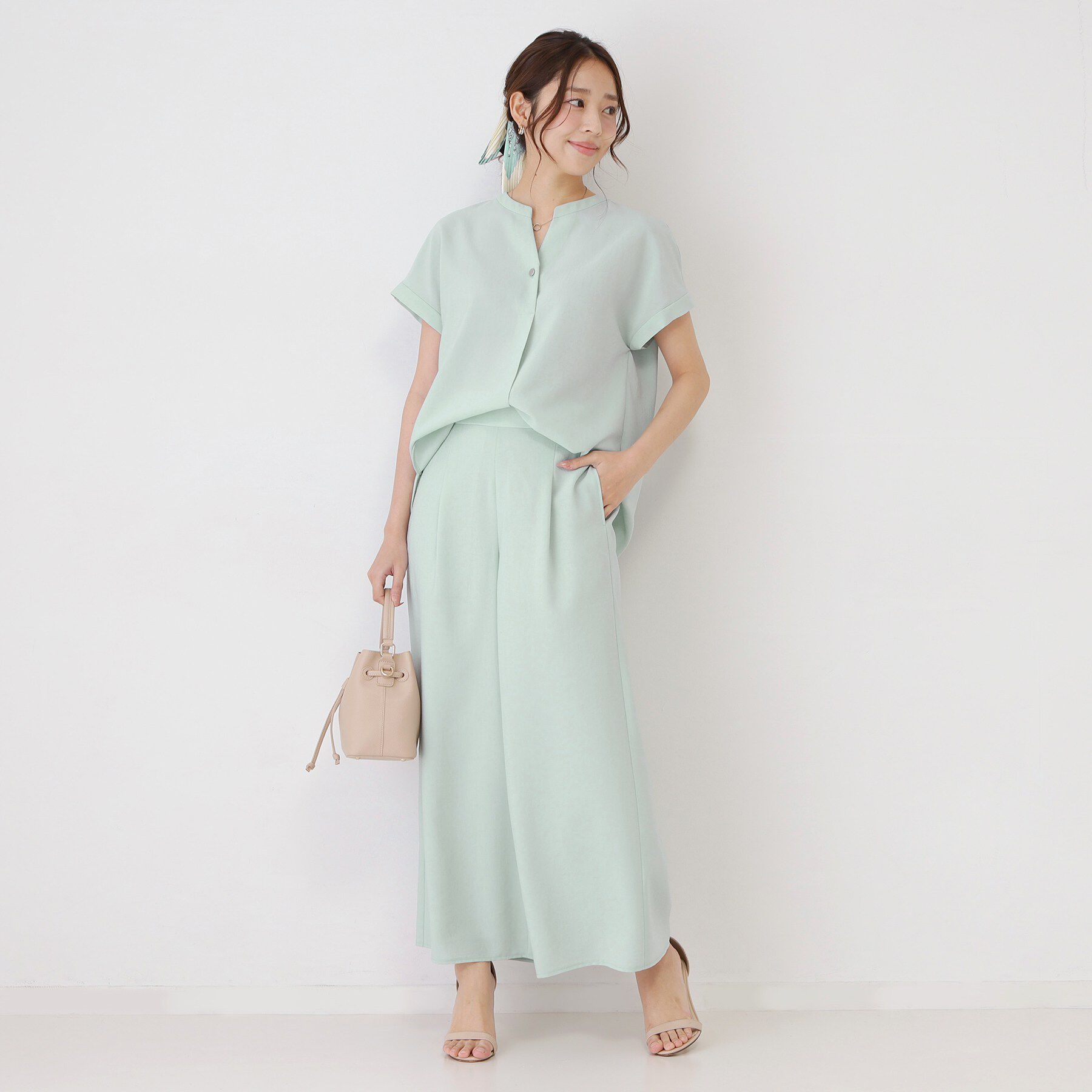 COUP DE CHANCE「【手洗い可／セットアップ可】リラクシーワイドパンツ」|その他|