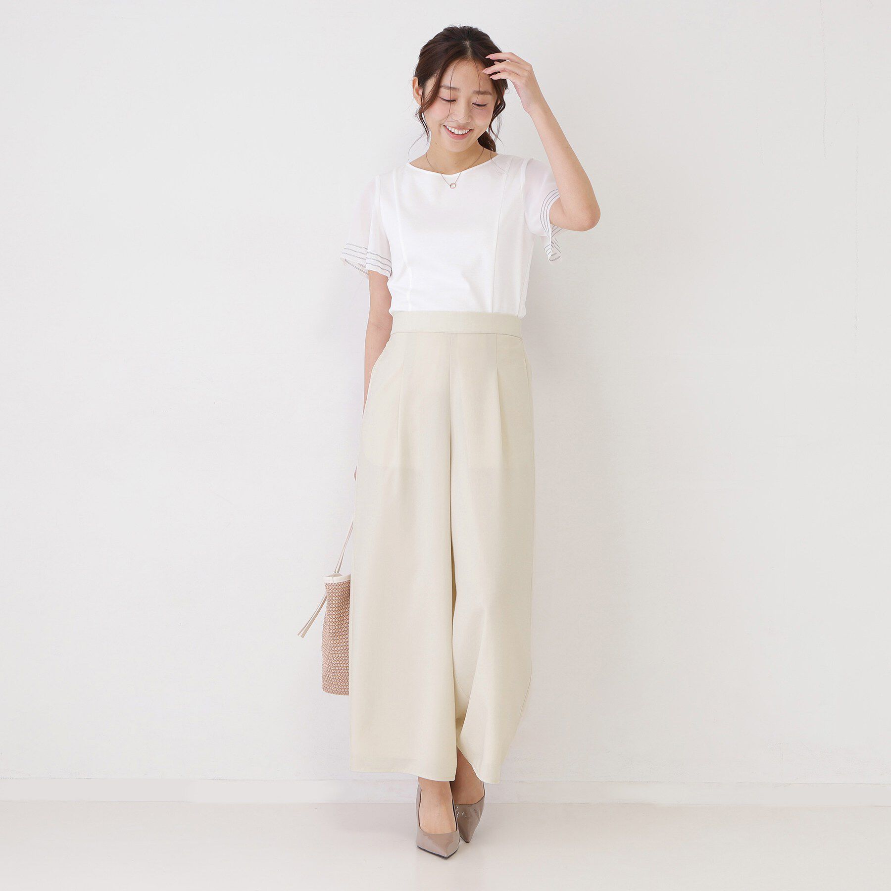 COUP DE CHANCE「【手洗い可／セットアップ可】リラクシーワイドパンツ」|その他|