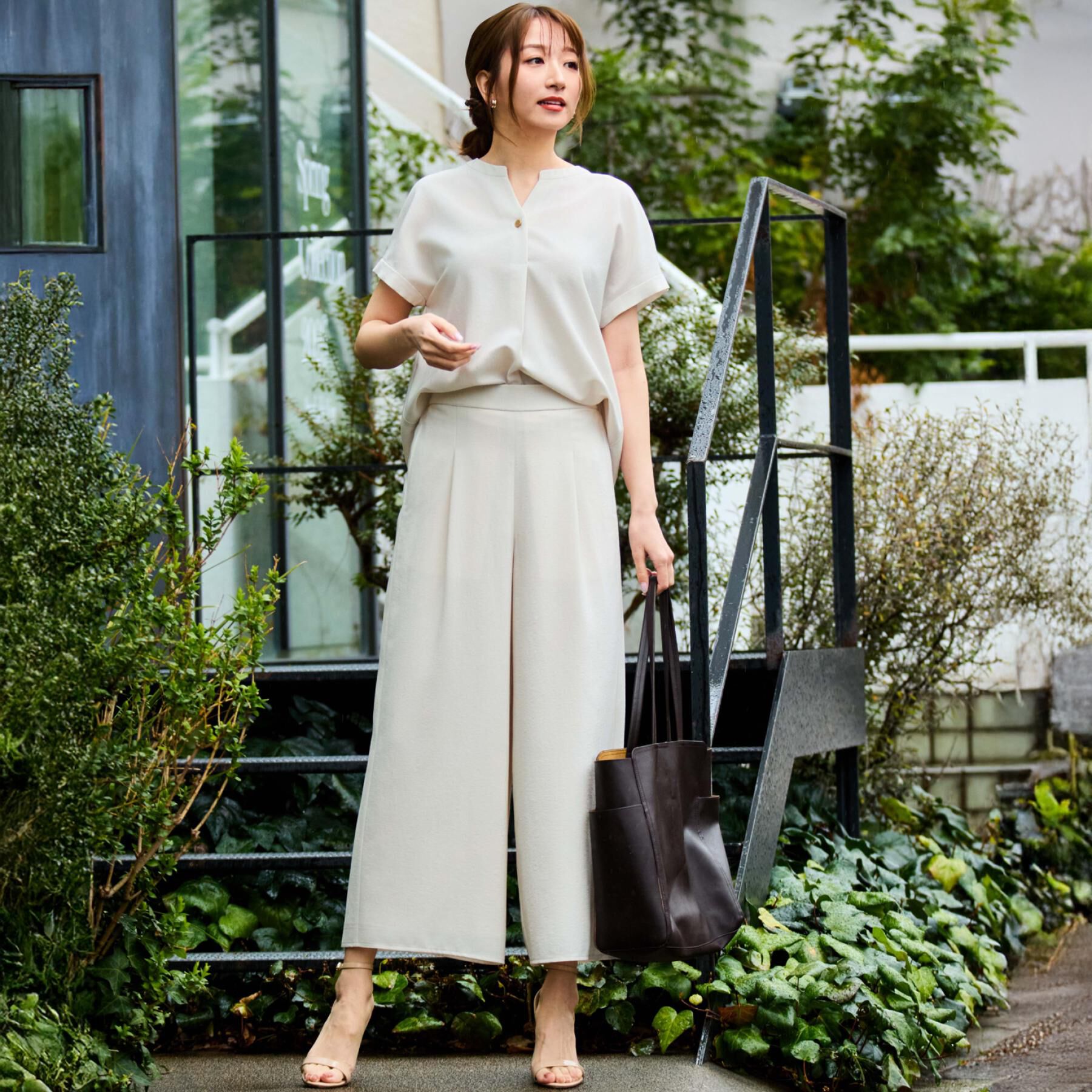 COUP DE CHANCE「【手洗い可／セットアップ可】リラクシーワイドパンツ」|その他|