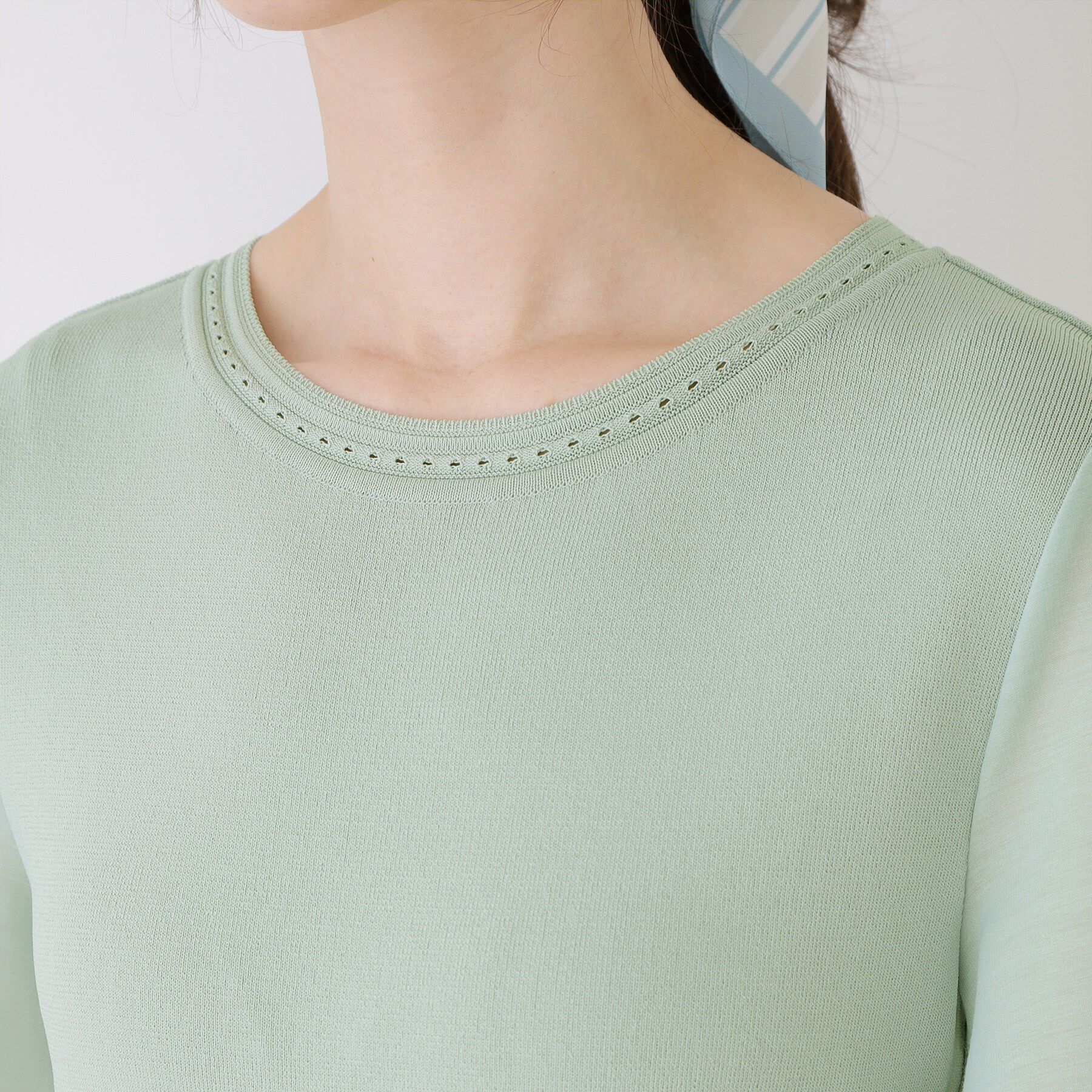 COUP DE CHANCE「【手洗い可／日本製】シアースリーブニット」|ニット・セーター|