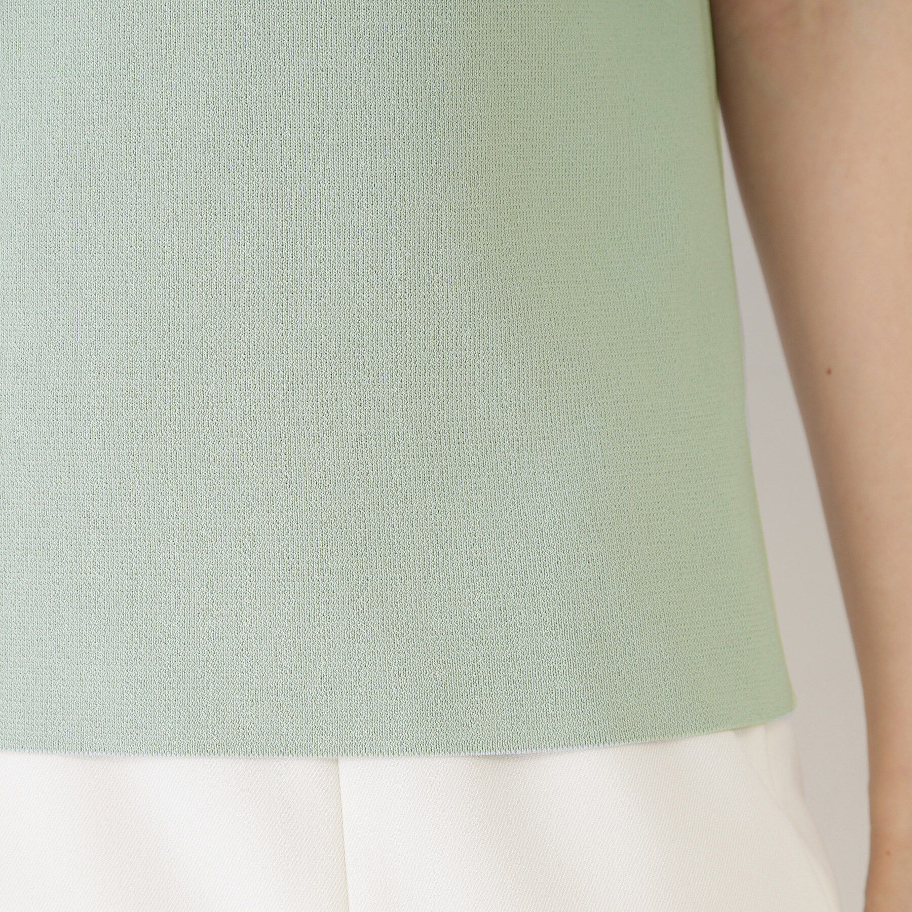 COUP DE CHANCE「【手洗い可／日本製】シアースリーブニット」|ニット・セーター|