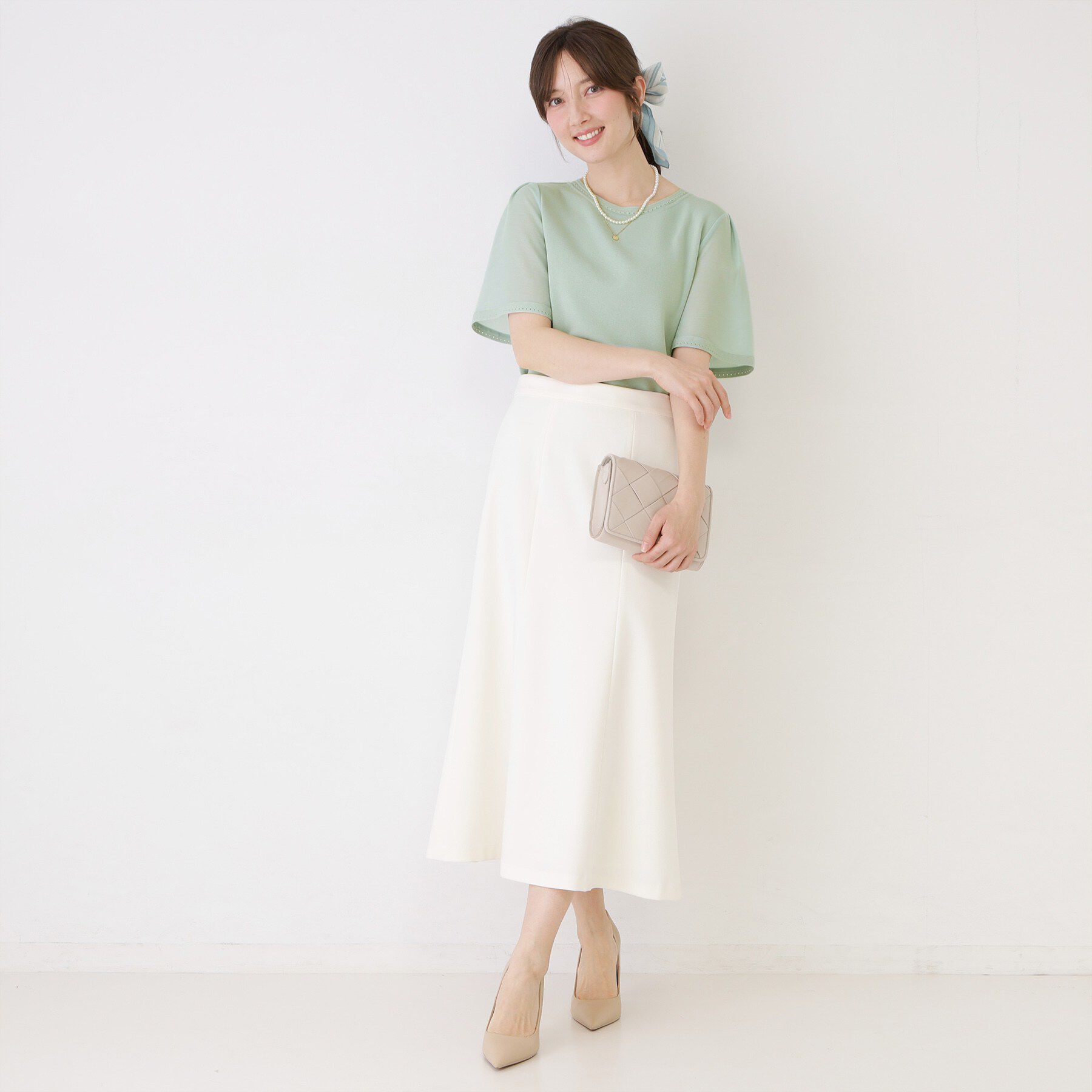 COUP DE CHANCE「【手洗い可／日本製】シアースリーブニット」|ニット・セーター|