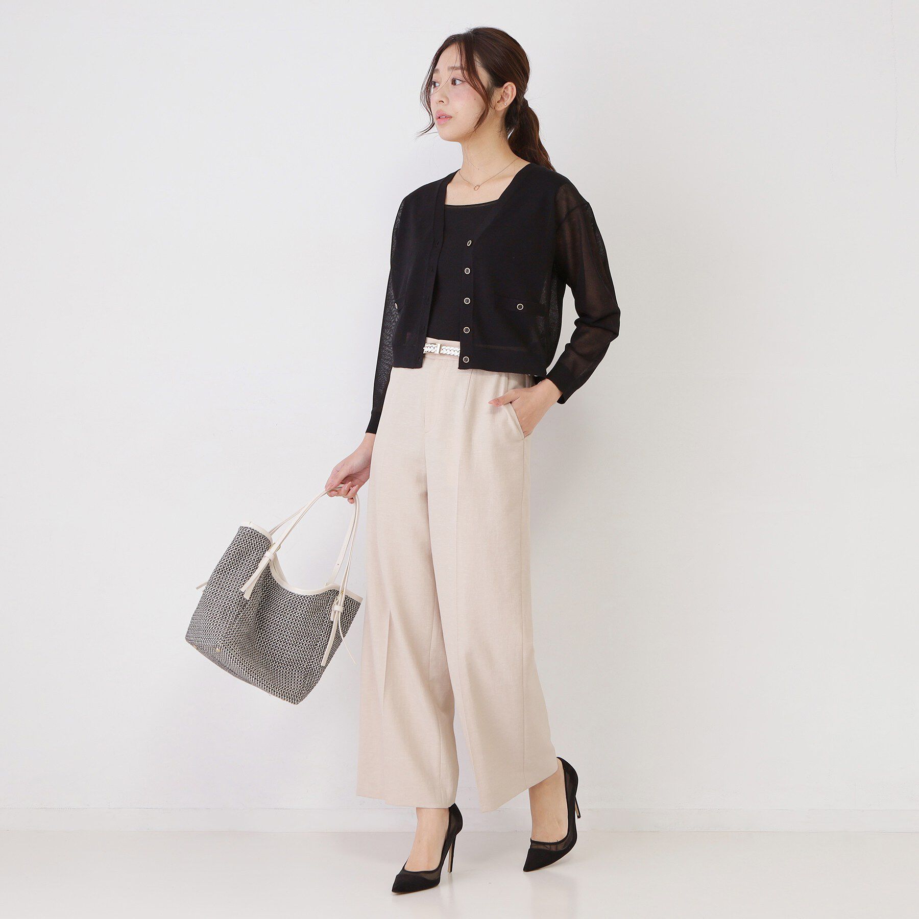 COUP DE CHANCE「【手洗い可】シアーカーディガン」|カーディガン|