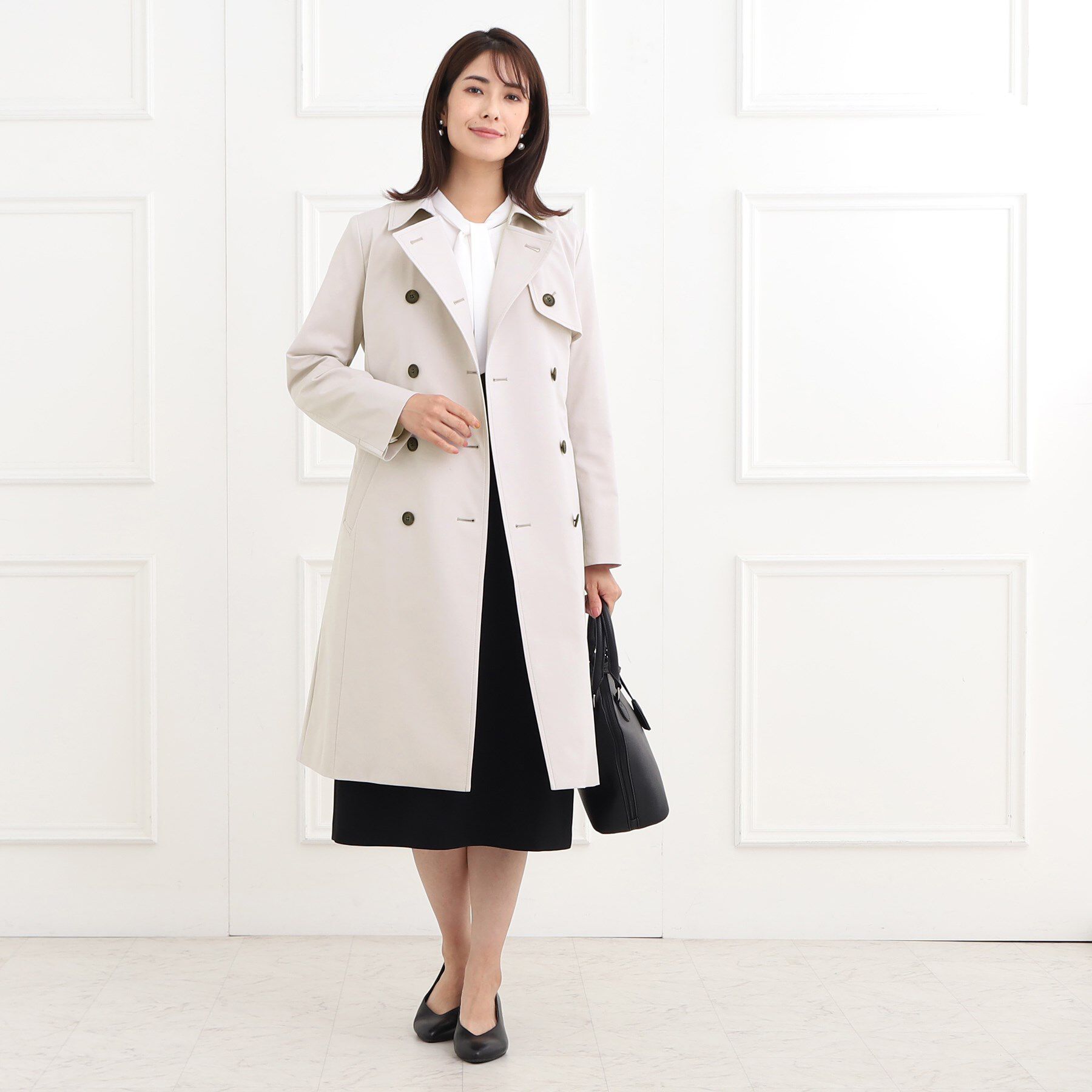 Reflect「【フォーマル/お仕事にもおすすめ／ライナー取り外し可】中綿ライナー付トレンチコート」|トレンチコート|