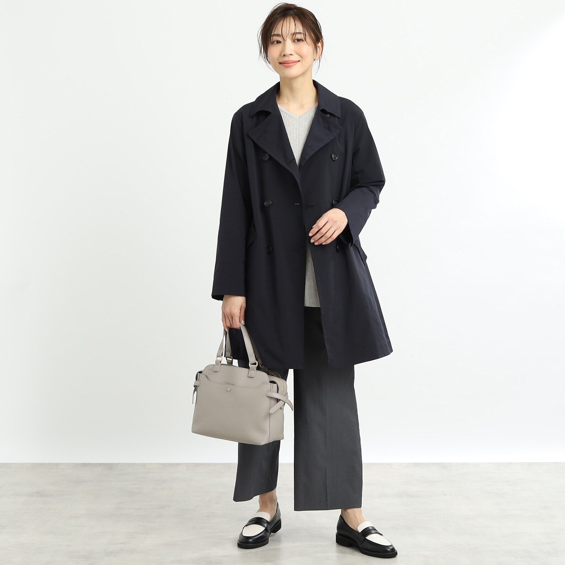 Reflect「【手洗い可／軽い着心地】ストレッチPコート」|ピーコート|