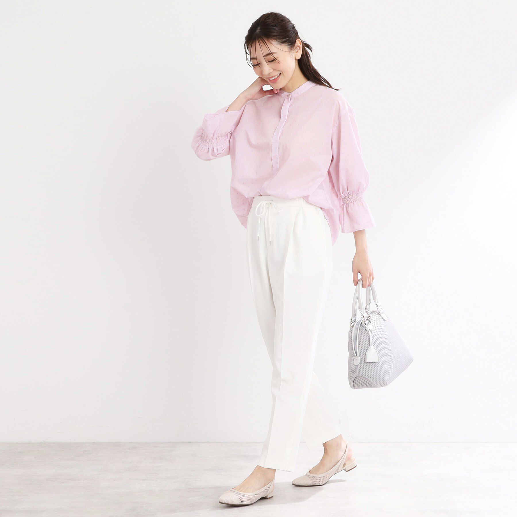 Reflect「【洗える】キャンディースリーブブラウス」|シャツ・ブラウス|