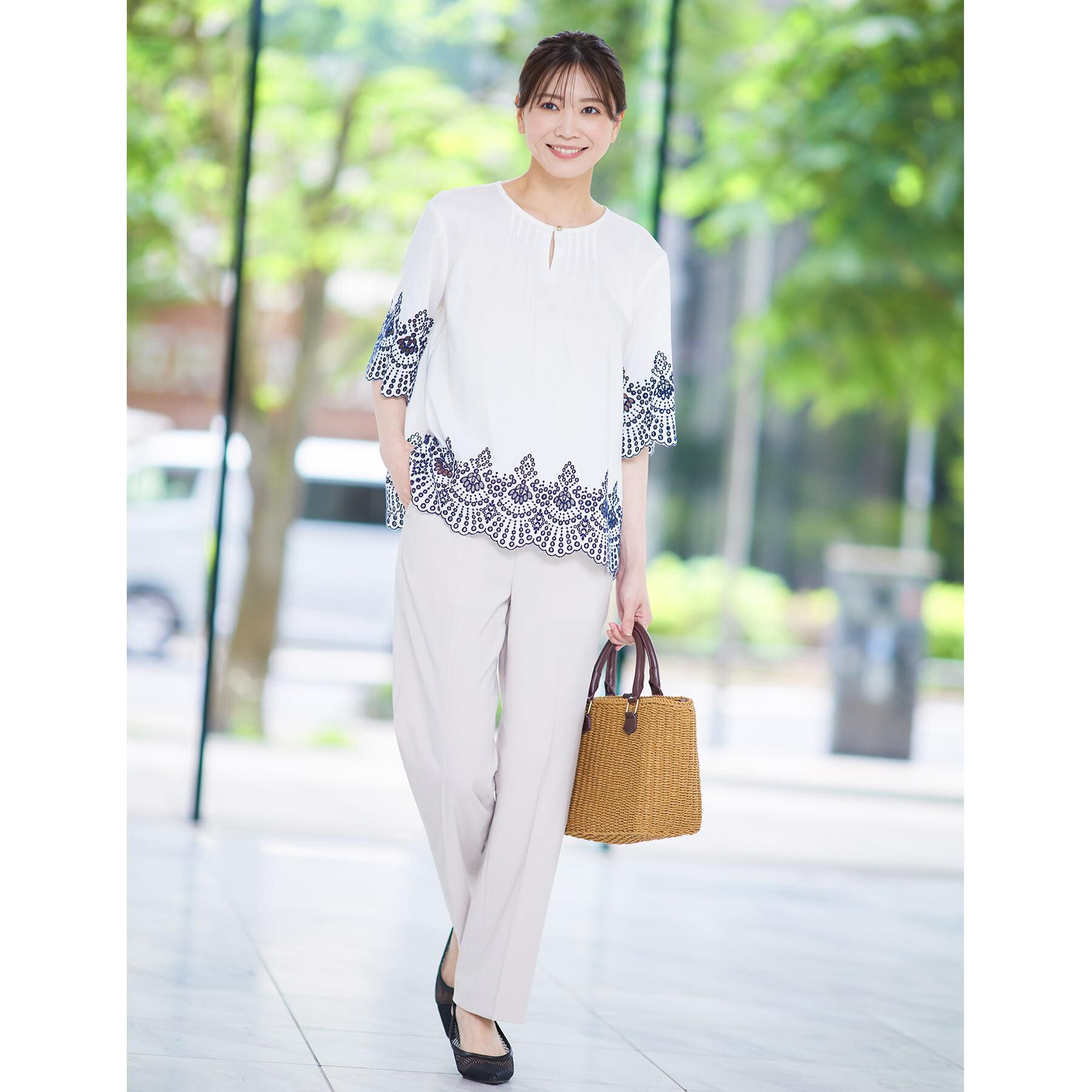 Reflect「【マシンウォッシュ可】リネンライクフレアパンツ」|その他|