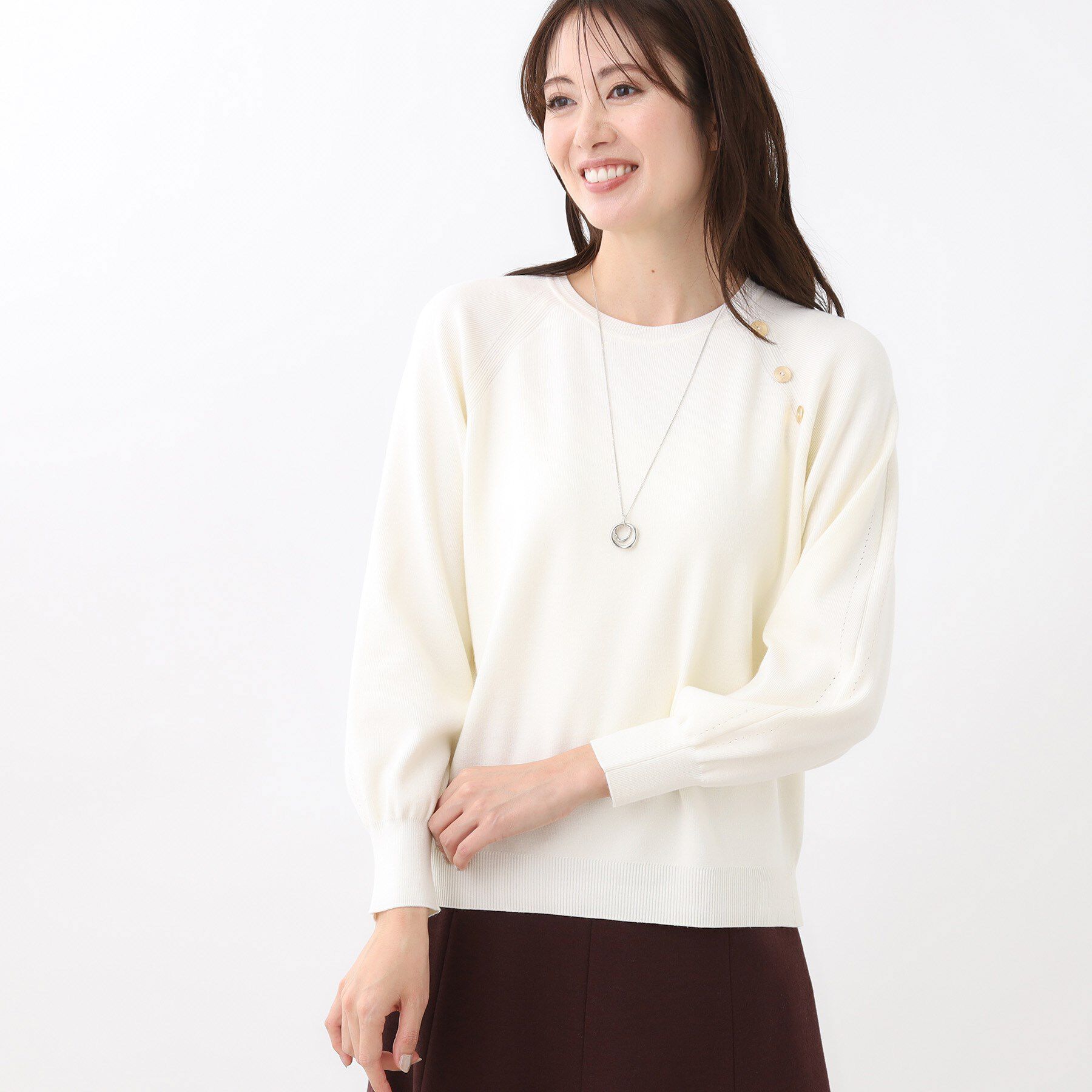 Reflect「【ゆったり着られる◎】ラグランスリーブニット」|ニット・セーター|