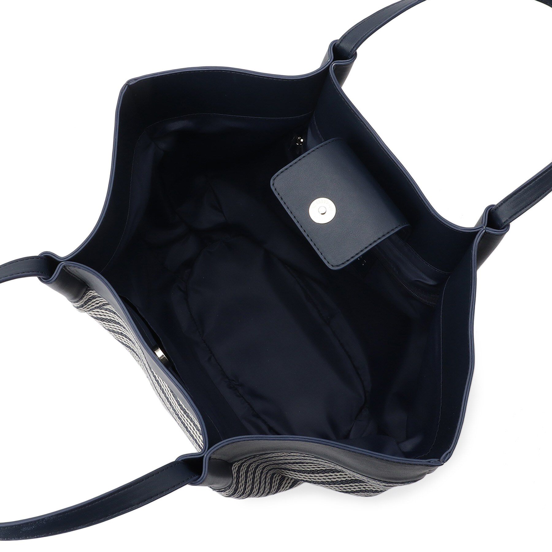 Reflect「【しっかり容量◎】キャンバス地ボーダートートバッグ」|トートバッグ|