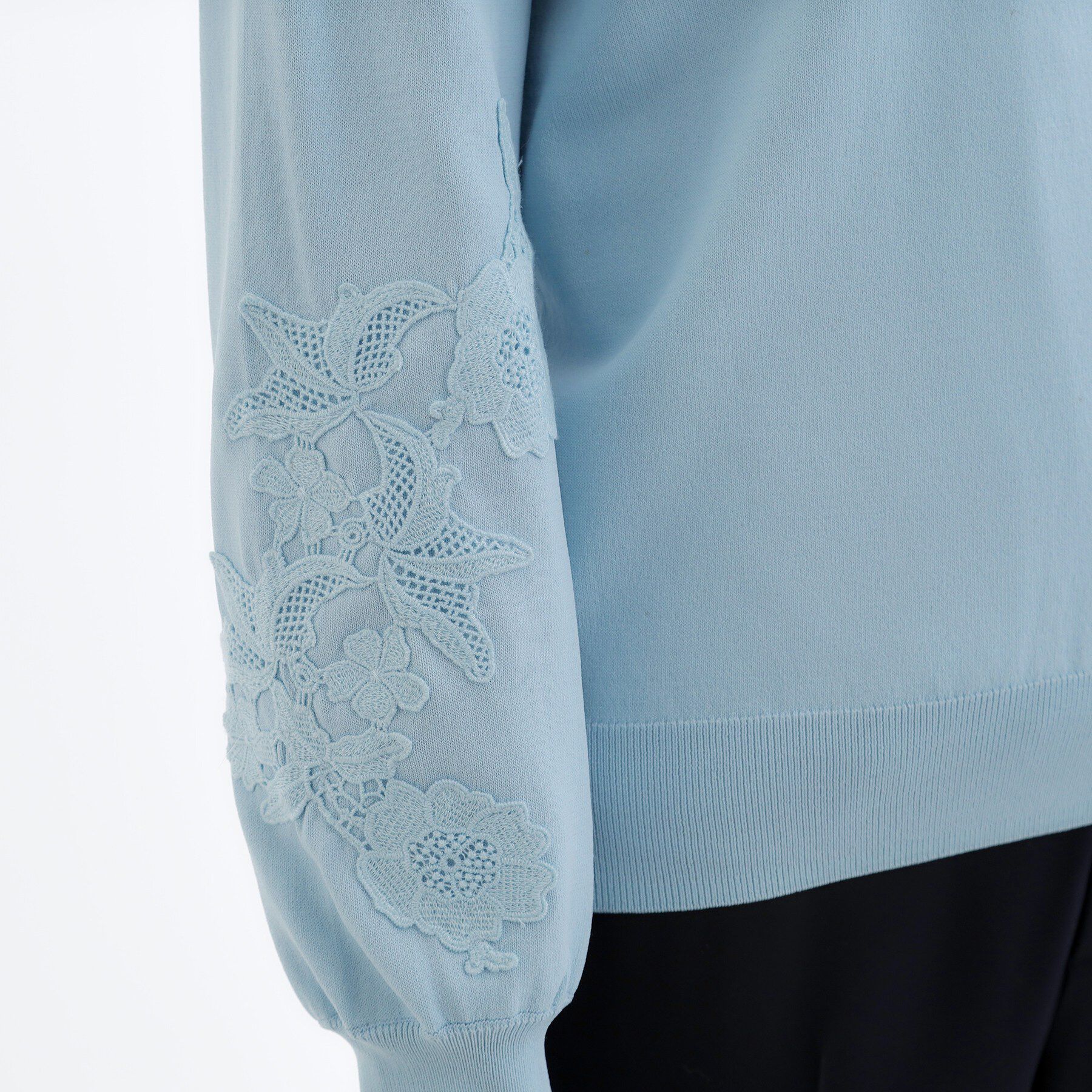 Reflect「レースデザインスリーブカーディガン」|カーディガン|