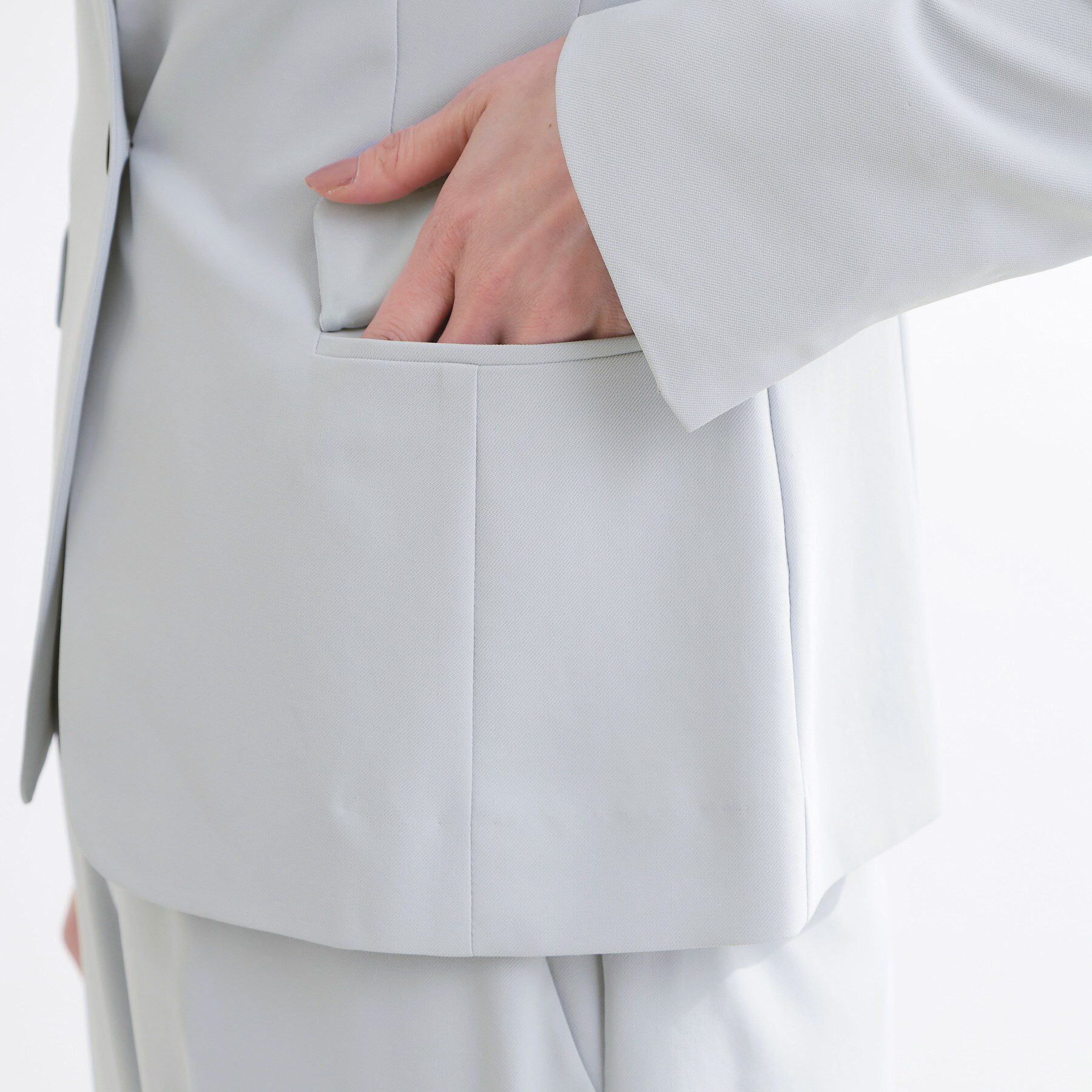 Reflect「【UVカット／接触冷感／セットアップ可】ノーカラージャケット」|テーラードジャケット|