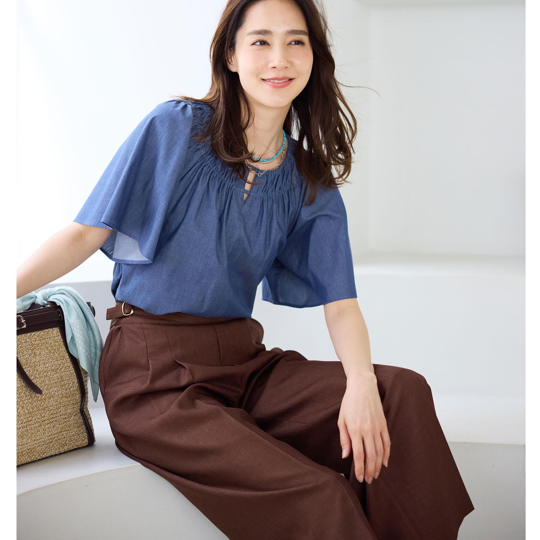 Reflect「グルカ風ベルトデザインワイドパンツ」|その他|